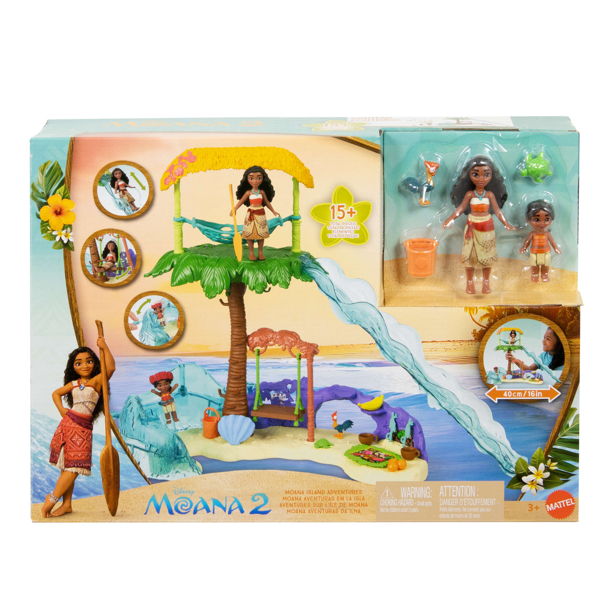 Mattel JFF13 Vaiana coq et tortue